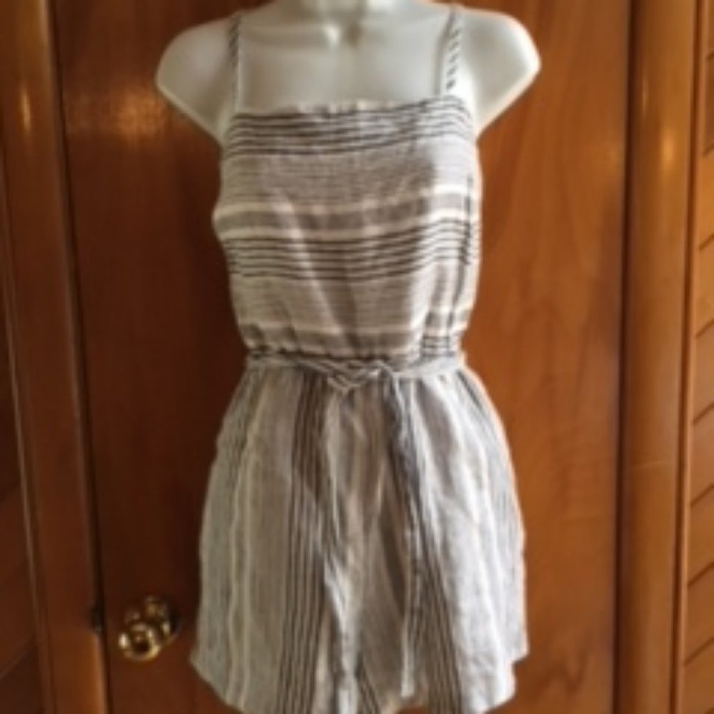 Cynthia Rowley - Grey White Striped Short Jumper